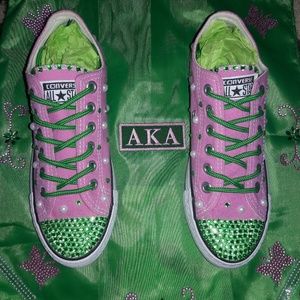Customized ALPHA KAPPA ALPHA" inspired sneakers